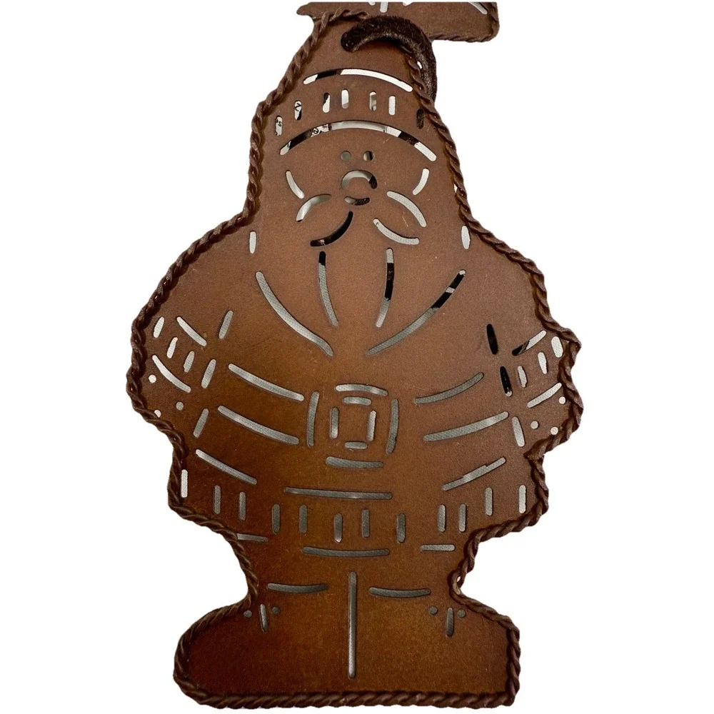 Lot (6) 2006 Provo Craft Rustic Metal Christmas Ornaments Soldiers &‎ Santa NWT